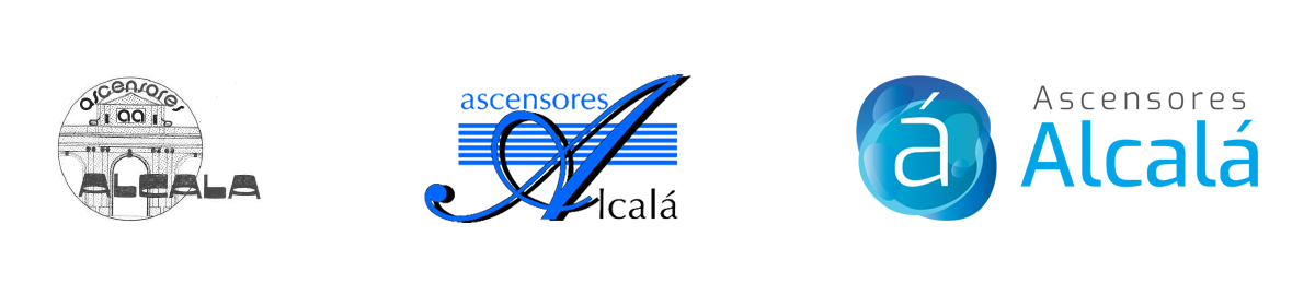 Evolución Logotipo Ascensores Alcala